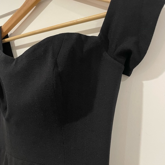 Dress The Population Bailey Off The Shoulder Dress Womens Small Black Boning - Picture 11 of 16